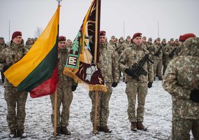 Saulės mūšio vietoje prisiekė kariai savanoriai - 1