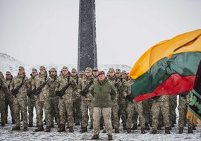 Saulės mūšio vietoje prisiekė kariai savanoriai - 2