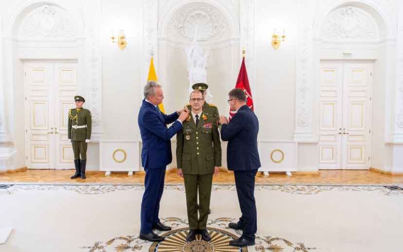 Lietuvos kariuomenės Gynybos štabo viršininkui suteiktas generolo leitenanto laipsnis