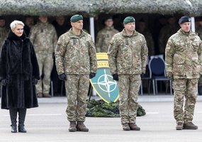 NATO Priešakinių pajėgų bataliono kovinė grupė, pradedanti naują rotaciją Lietuvoje, pervadinta į... - 2