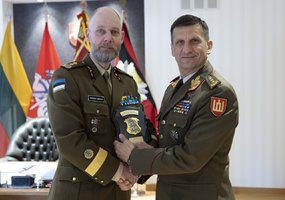 Pirmojo Estijos kariuomenės vado vizito metu daug dėmesio skirta patirties dalinimuisi - 9