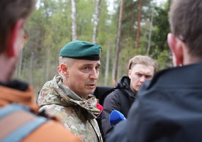Generolo Silvestro Žukausko poligone Pabradėje vykdomi incidento padarinių likvidavimo darbai - 3