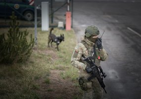 Strateginio objekto apsaugai pasitelkta vidutinio nuotolio oro gynybos sistema NASAMS - 6