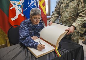 Lietuvai akredituotų užsienio šalių gynybos atašė vizitas Inžinerijos batalione - 3