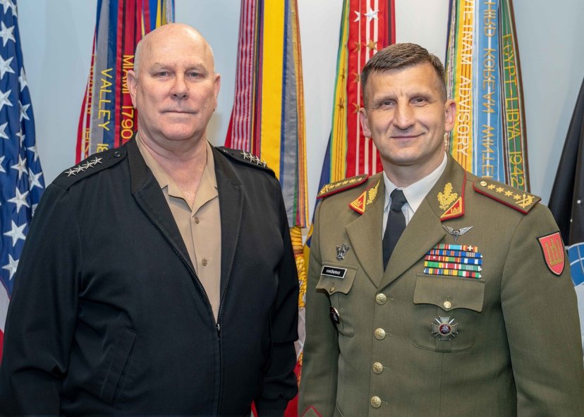Chief of Defence of Lithuanian met with the U.S. military leadership  