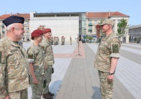 Šiauliuose vyko komendantinių vienetų karių priesaika ir šventinė Prisikėlimo rinktinės įkūrimo... - 2