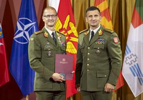 Lietuvos kariuomenės Gynybos štabui pradėjo vadovauti kontradmirolas Giedrius Premeneckas - 4