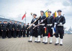Karinėms jūrų pajėgoms vadovauti pradeda jūrų kapitonas Tadas Jablonskis - 1