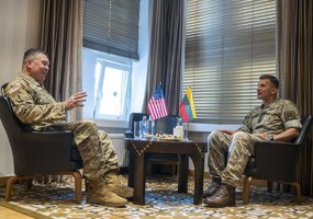Chief of Defence General Raimundas Vaikšnoras discussed security with Supreme Allied Commander... - 4