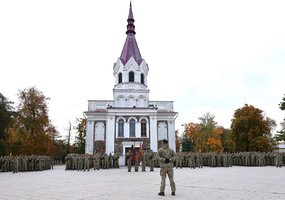Panevėžyje prisiekė Karaliaus Mindaugo husarų bataliono kariai  - 2