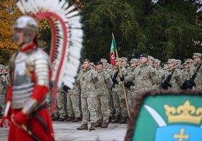 Panevėžyje prisiekė Karaliaus Mindaugo husarų bataliono kariai  - 5