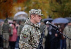 Panevėžyje prisiekė Karaliaus Mindaugo husarų bataliono kariai  - 8