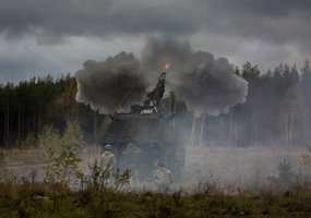 Koviniais šaudymais Gen. S. Žukausko poligone baigėsi tarptautinės pratybos „Geležinis Vilkas... - 1