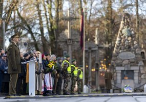 Lietuvos kariuomenės atkūrimo 107-ųjų metinių renginyje paminėtas pirmosios atkurtos kariuomenės... - 15