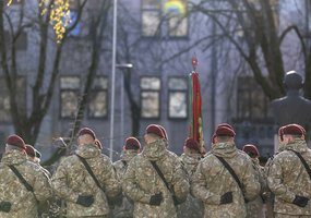 Lietuvos kariuomenės atkūrimo 107-ųjų metinių renginyje paminėtas pirmosios atkurtos kariuomenės... - 21