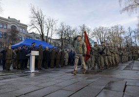 Lietuvos kariuomenės atkūrimo 107-ųjų metinių renginyje paminėtas pirmosios atkurtos kariuomenės... - 23