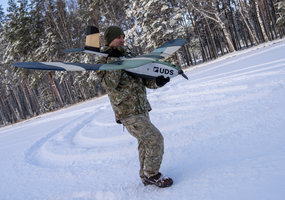 Lietuvos kariuomenės mokykloje vyko pirmasis žvalgybinio bepiločio orlaivio „Forecaster“... - 2
