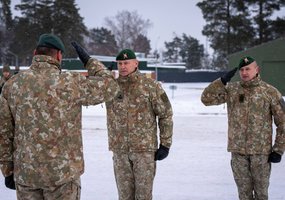 Prisiekė pirmieji 1-osios divizijos savanoriškos nenuolatinės karo tarnybos kariai - 2
