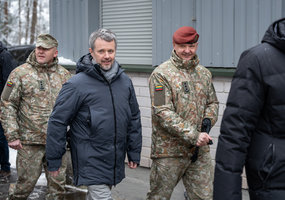 Danijos karališkoji pora lankėsi Krašto apsaugos savanorių pajėgų pratybose - 2