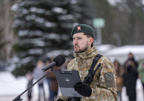 Prisiekė pirmieji 1-osios divizijos savanoriškos nenuolatinės karo tarnybos kariai - 7