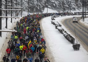 Įvyko 34-asis pagarbos bėgimas „Gyvybės ir mirties keliu“, kuriuo pagerbtos Sausio 13-osios aukos - 5
