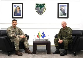 Significance of KFOR and response to global threats discussed during Lithuanian Chief of... - 2