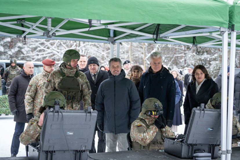 Danijos karališkoji pora lankėsi Krašto apsaugos savanorių pajėgų pratybose