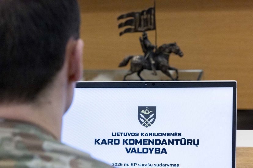 Sudarytas 2026 metų karo prievolininkų sąrašas