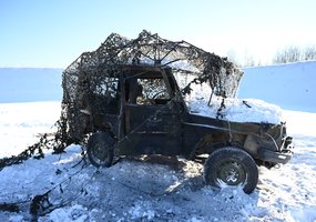 Kariai išbandė naujai sukurtus apsauginius transporto priemonių tinklus nuo bepiločių orlaivių - 2