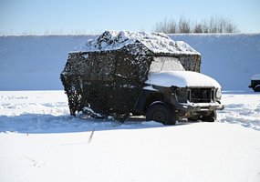 Kariai išbandė naujai sukurtus apsauginius transporto priemonių tinklus nuo bepiločių orlaivių - 3