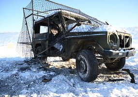 Kariai išbandė naujai sukurtus apsauginius transporto priemonių tinklus nuo bepiločių orlaivių - 4