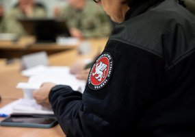 Sausumos pajėgų, KASP ir Karo komendantūrų valdybos vadovybė su statutinių institucijų atstovais... - 4