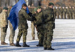 NATO Multinational Battlegroup has merged with the German Brigade Litauen stationed in Lithuania   - 13