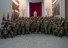 Vasario 16-ąją Kaune – tvirtas pasižadėjimas Tėvynei: prisiekė būsimieji rezervo karininkai - 10