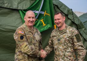 Metų darbo rezultatas: Lietuvos kariuomenės 1-oji divizija gavo svarbų įvertinimą pratybose... - 1