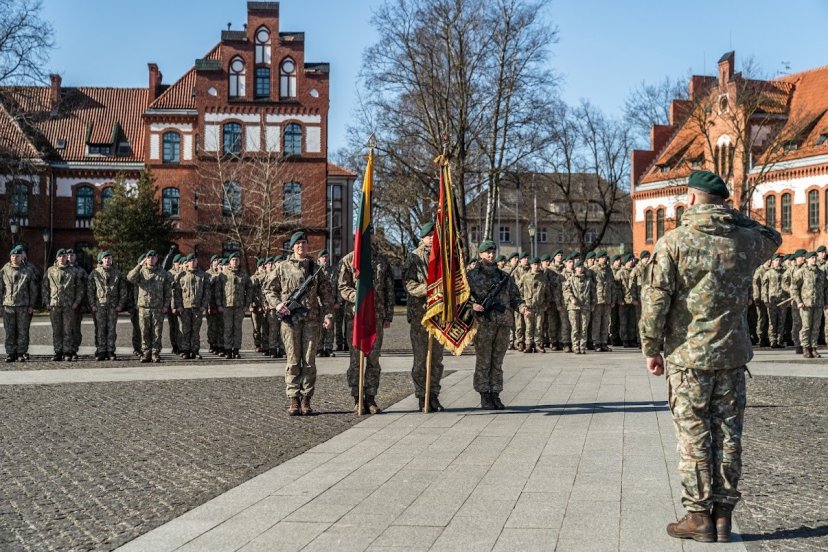 Second Lithuanian Contingent deployed to NATO Kosovo Force at a ceremony in Klaipėda  