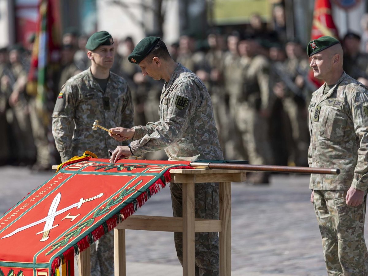 Historic moment: The Lithuanian Armed Forces’ 1st Division has been ...