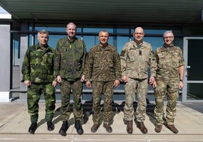 Latvijoje – trijų Baltijos ir Šiaurės šalių karinių oro pajėgų vadų ir vyriausiųjų puskarininkių... - 2