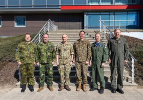 Latvijoje – trijų Baltijos ir Šiaurės šalių karinių oro pajėgų vadų ir vyriausiųjų puskarininkių... - 1