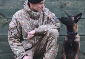 Lietuvos kariuomenės keturkojės išminuotojos Gilzė ir Sparta grįžo iš mokymų Lenkijoje - 1