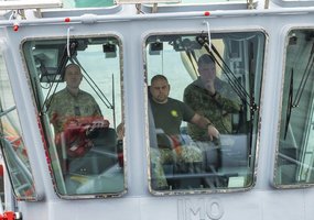 Karo laivų flotilė treniravosi vykdyti karo ir taikos meto užduotis - 6
