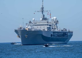 USS Mount Whitney piered in Klaipėda for a port visit   - 13