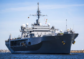USS Mount Whitney piered in Klaipėda for a port visit   - 6