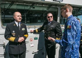 Karinių jūrų pajėgų vadas Belgijoje dalyvavo karo laivo perdavimo Ukrainai ceremonijoje - 4