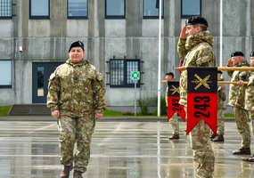 Mjr. Julianai Romoslavskajai perduotas vadovavimas Brigados generolo Motiejaus Pečiulionio... - 4