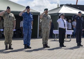 Lithuanian officer assumes command of the Standing NATO Mine Countermeasures Group 1  - 4