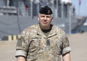 Lithuanian officer assumes command of the Standing NATO Mine Countermeasures Group 1  - 15