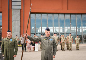 Aviacijos bazėje įvyko vyriausiojo puskarininkio pasikeitimo ceremonija - 7