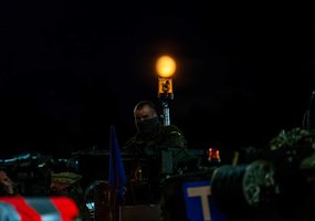Deployment Exercise to Test Ground Force Movement: German Tanks and Other Military Vehicles to... - 4