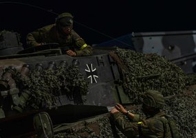 Deployment Exercise to Test Ground Force Movement: German Tanks and Other Military Vehicles to... - 5